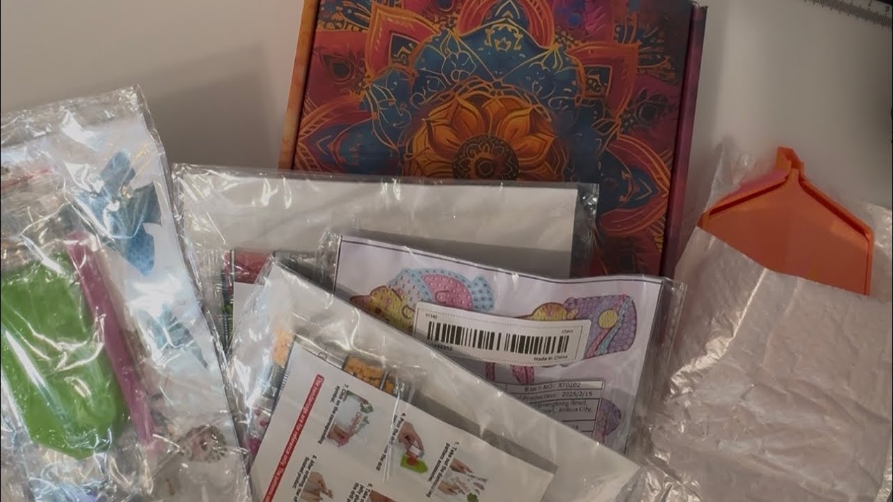 Temu diamond painting haul stickers and accessories- affordable crafts