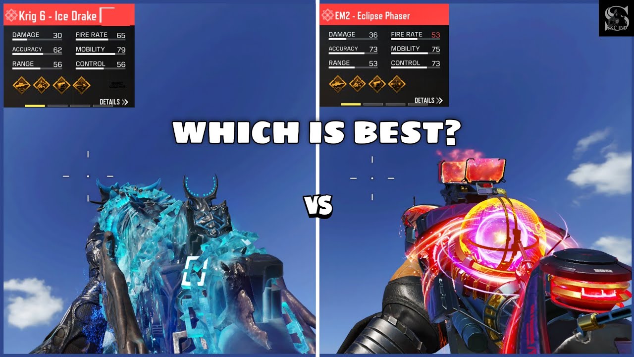 Mythic Krig 6 - Ice Drake vs Mythic EM2 - Eclipse Phaser | What to Buy? | CODM | COD MOBILE 