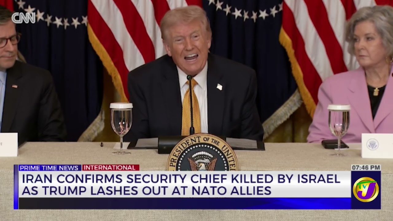 Iran Confirms Security Chief Killed By Israel As Trump Lashes Out At Nato Allies | TVJ News
