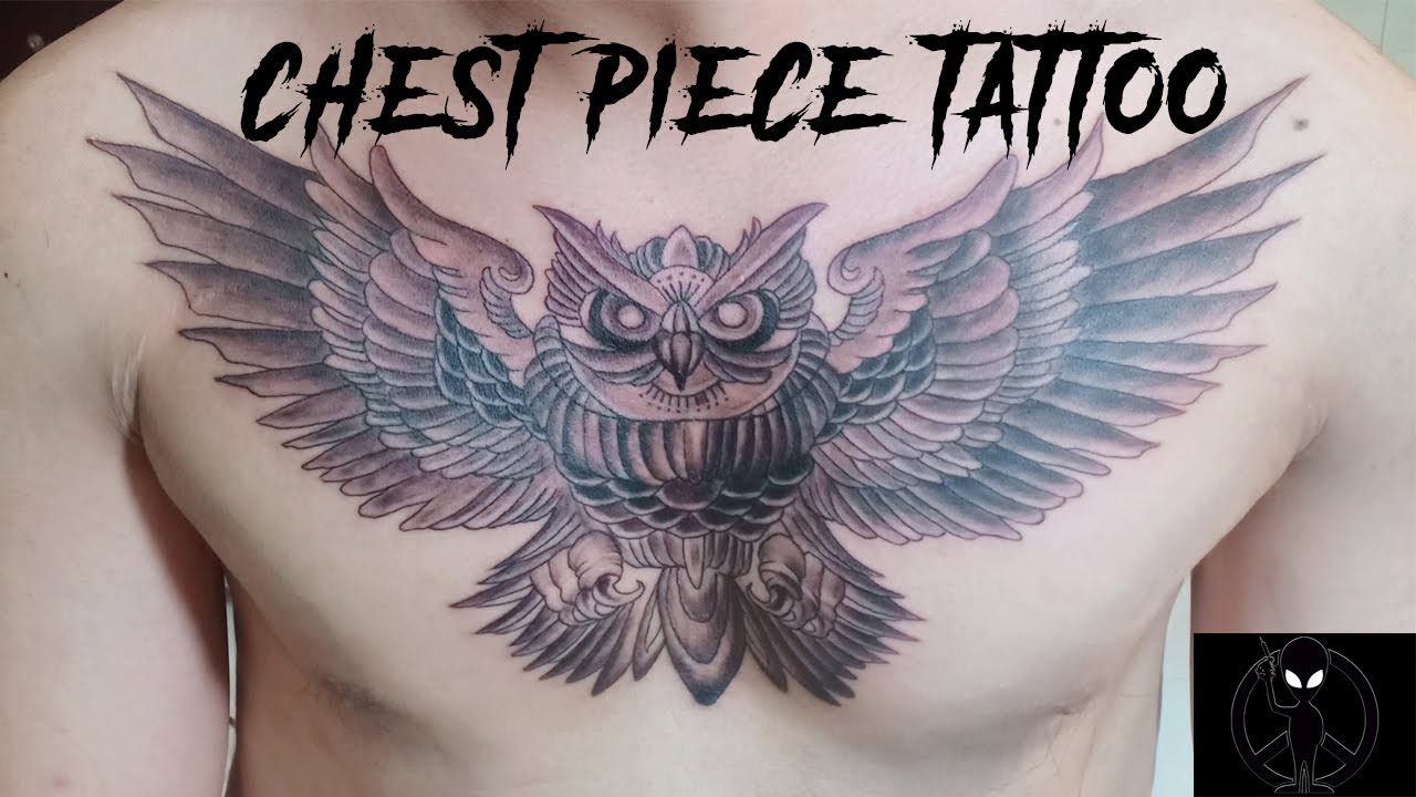 Chest piece Tattoo full time lapse