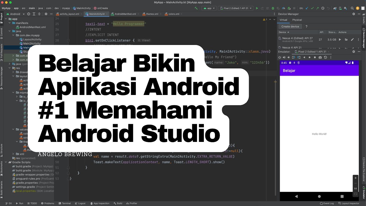 Tutorial Android Kotlin #1 Android Studio