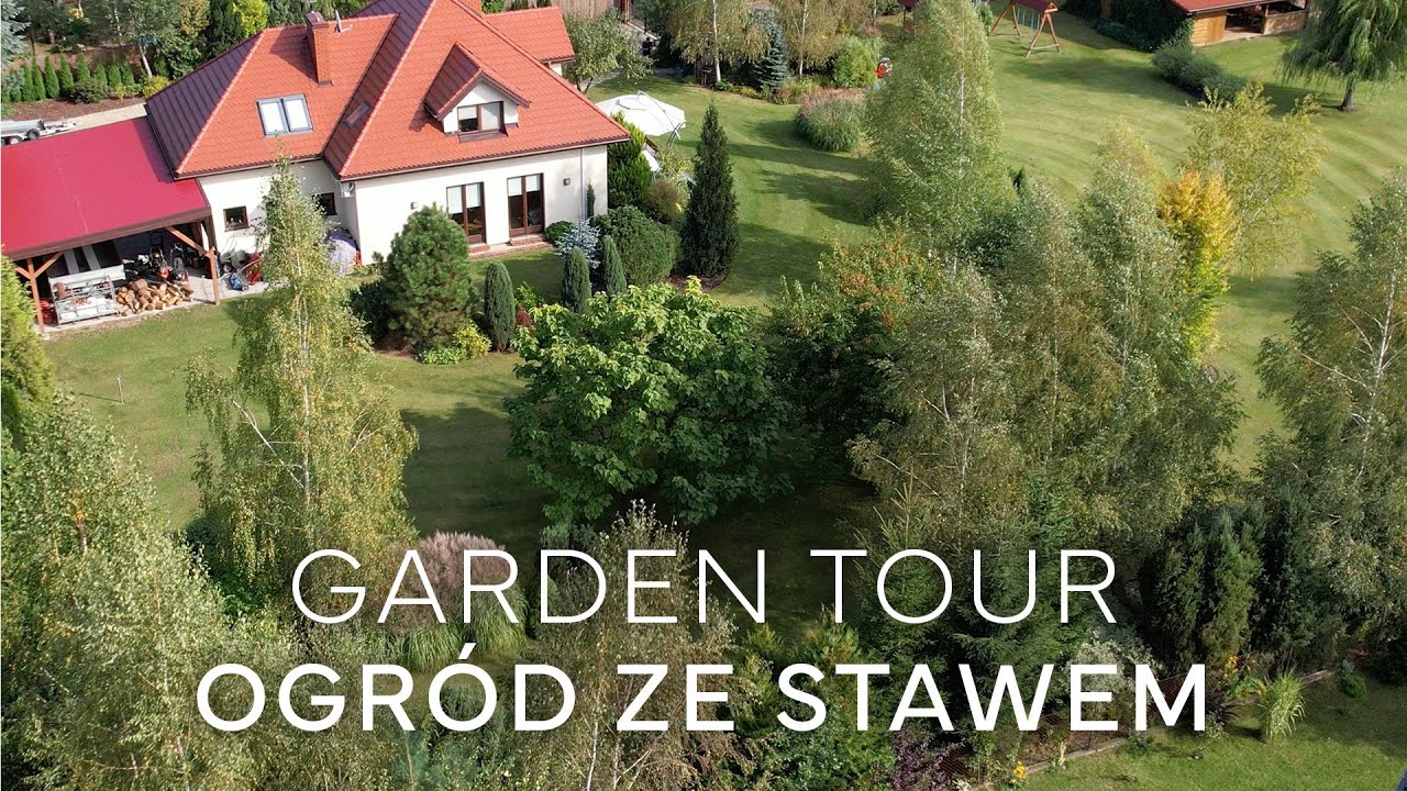 Duży ogród ze stawem, żółwiami i miskantami | GARDEN TOUR