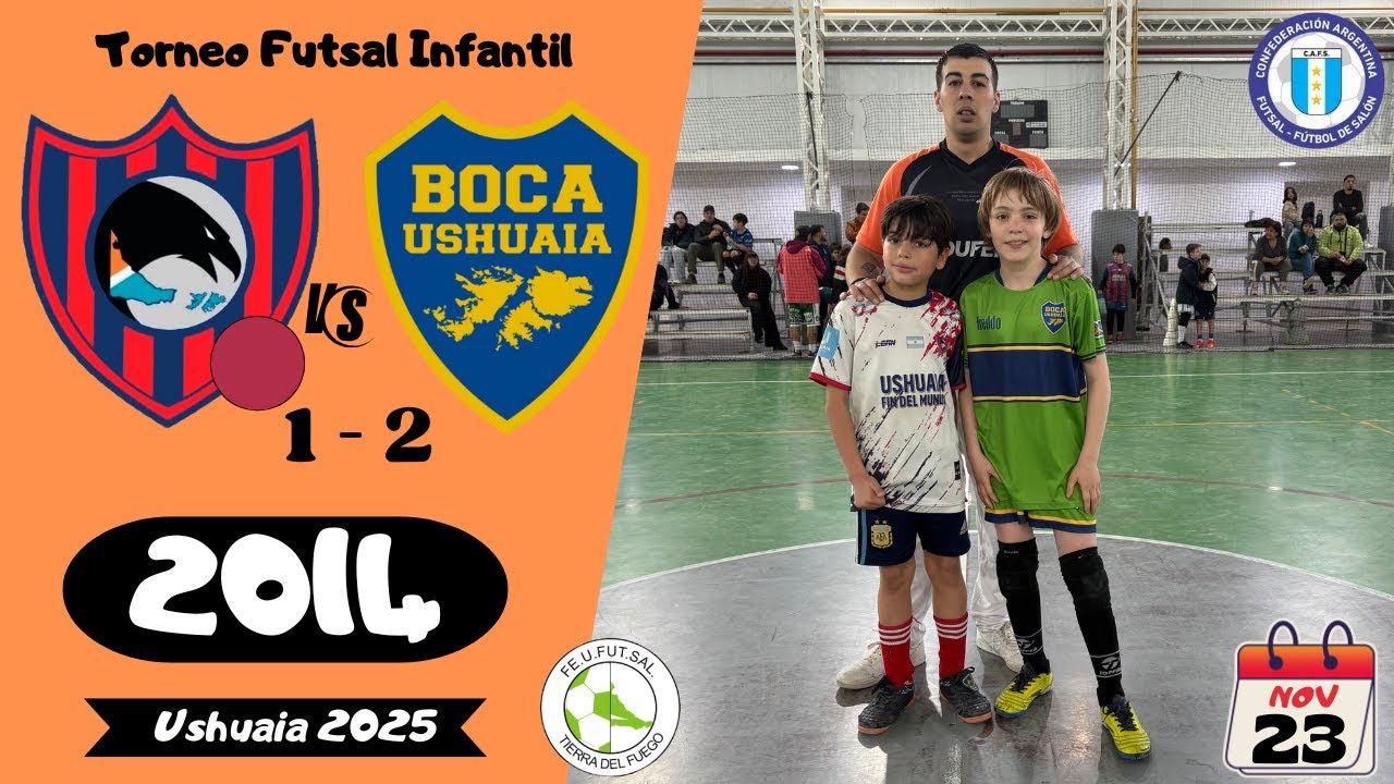 Futsal CAFS Infantiles Ushuaia 2025 - Cuervos Grana vs Boca - 2014
