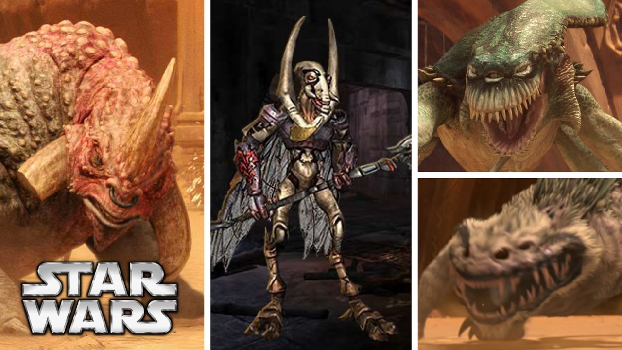 Geonosian Gladiators and the Creatures from the Geonosis Arena