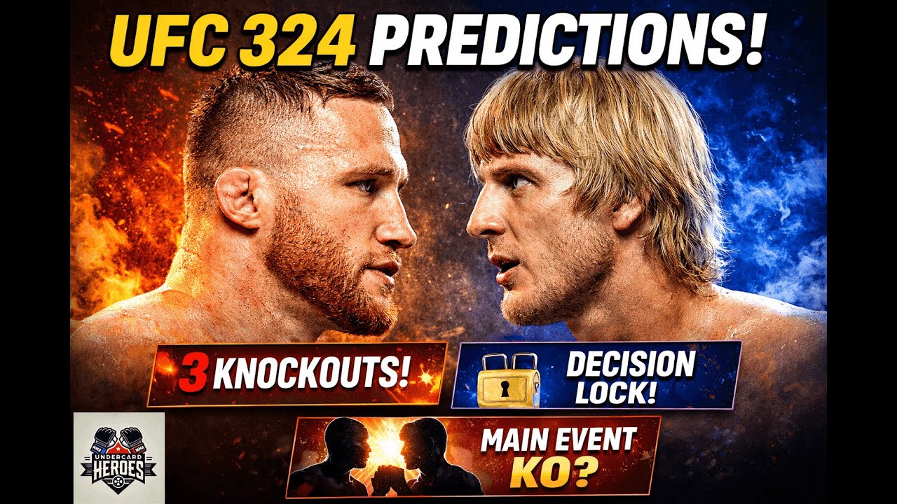 UFC 324 Predictions: Gaethje vs Pimblett KO | Full Card Picks & Betting Breakdown