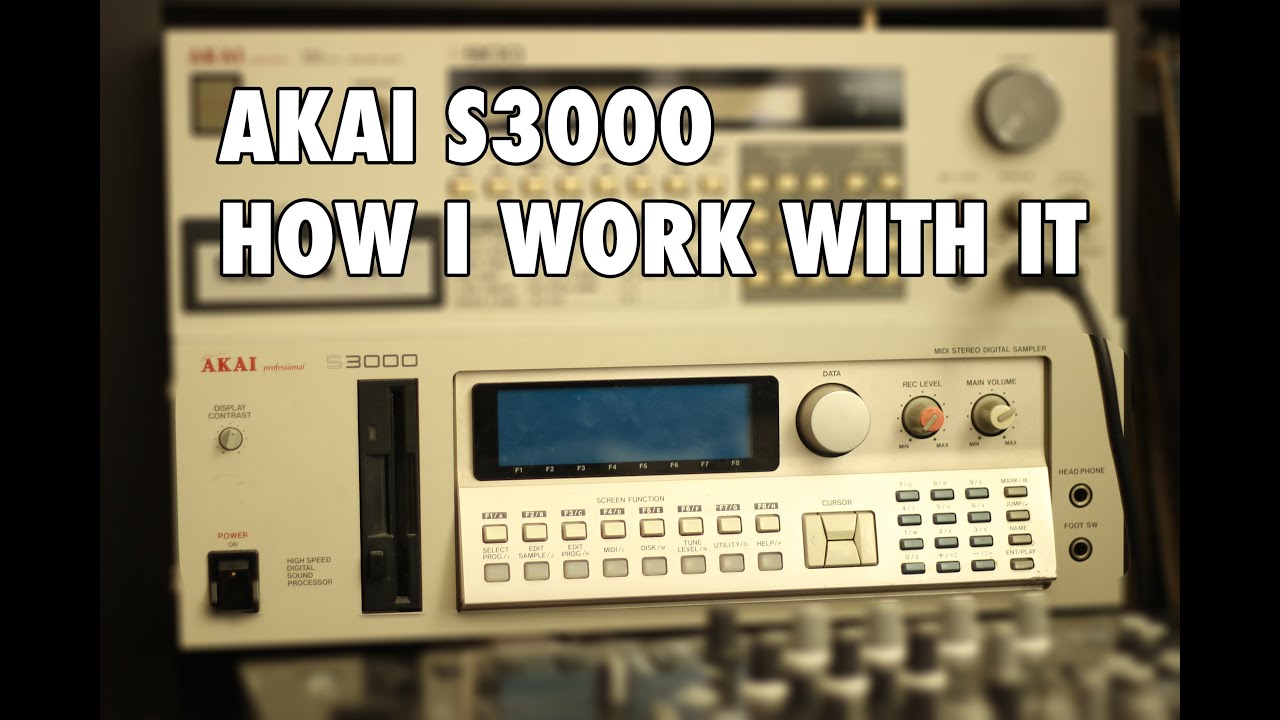 AKAI S3000 — Как я работаю с моим S3000 (программа MIDI-MPC)