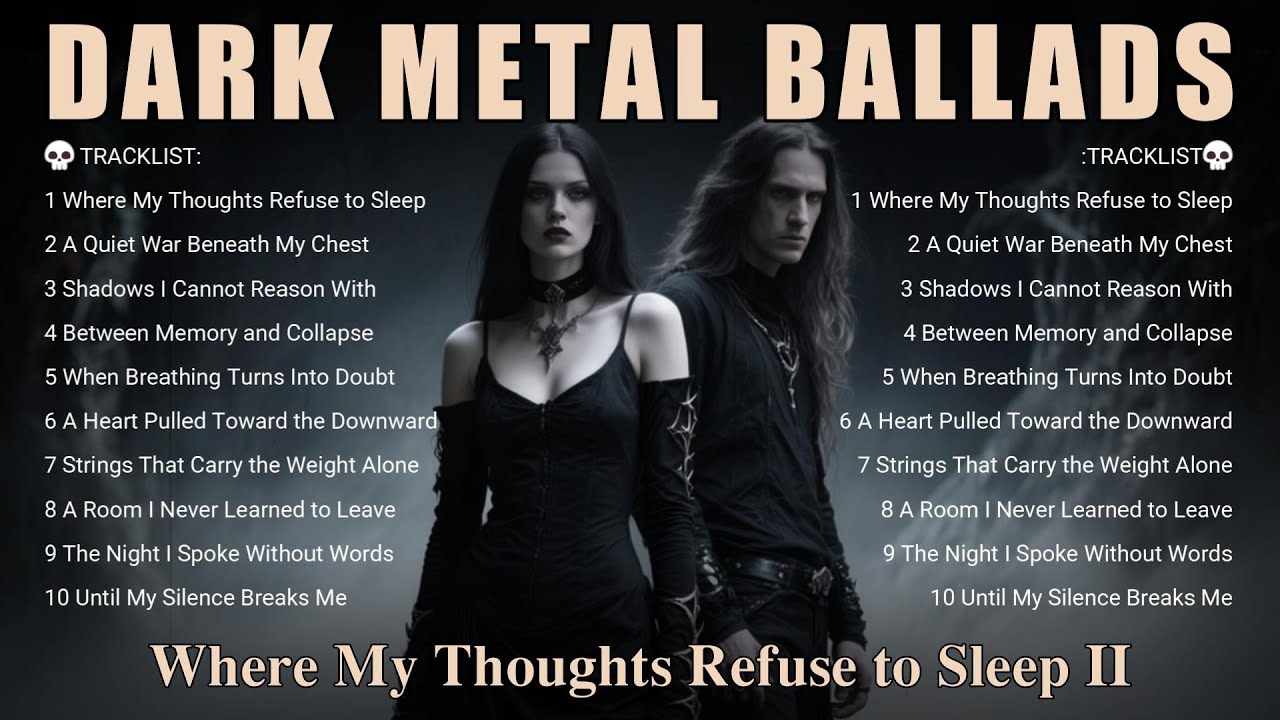 🔥 Dark Metal Ballads – Where My Thoughts Refuse to Sleep II | Gothic Doom & Symphonic Weight