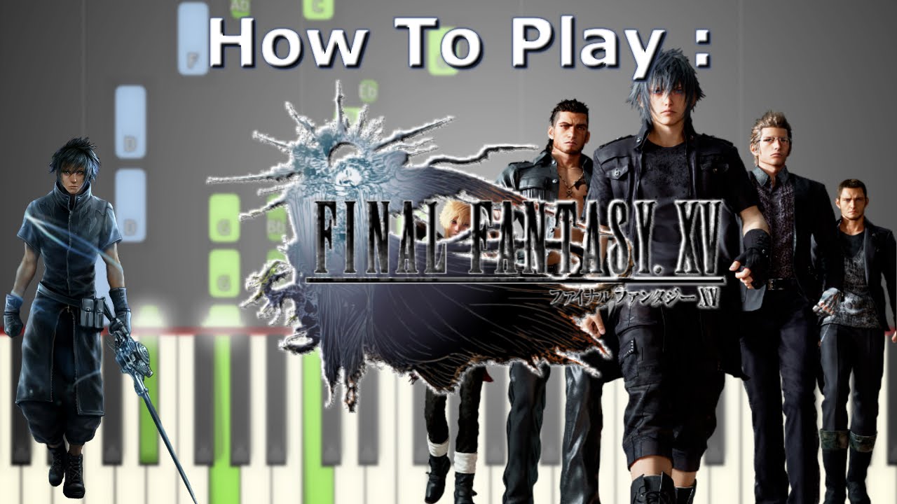 How To Play Somnus (Final Fantasy XV) on Piano (50 % speed) | How To Play #10