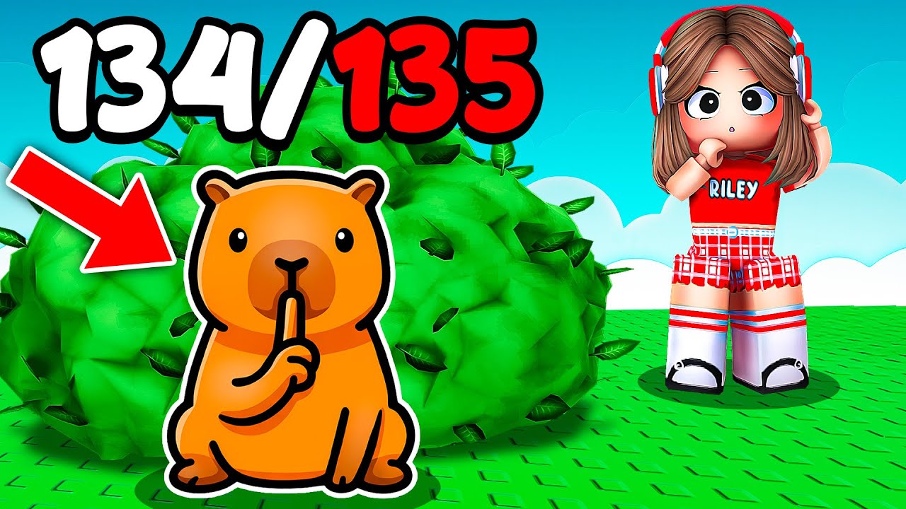 Finding EVERY CAPYBARA In Roblox Find The Capybara!!!