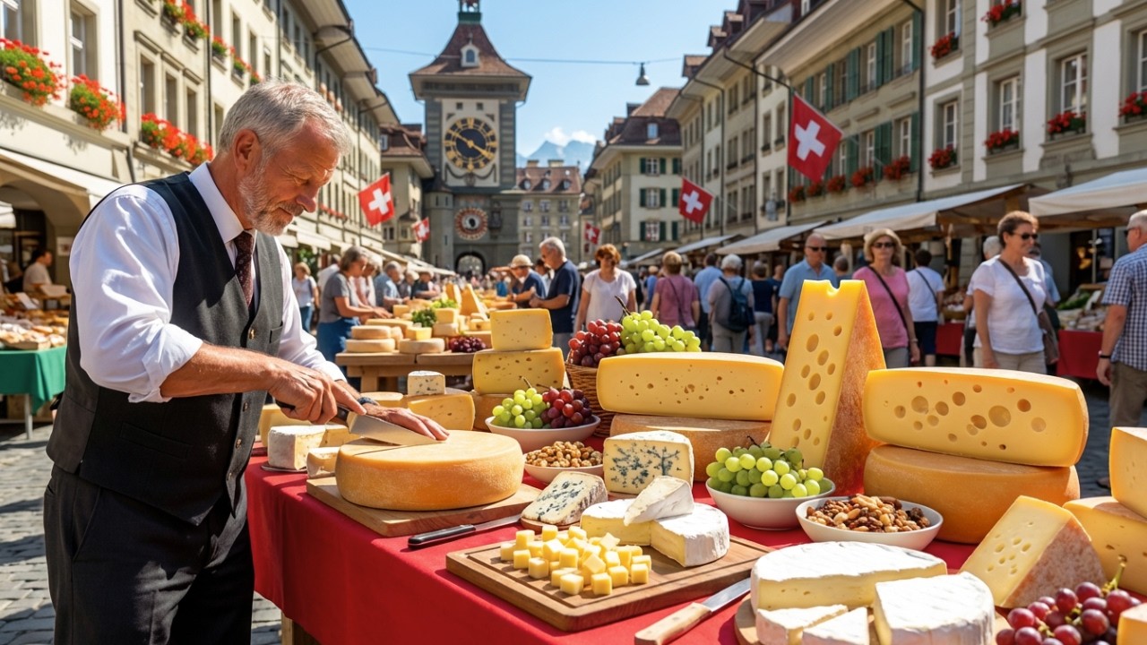 ТРАДИЦИОННЫЙ ШВЕЙЦАРСКИЙ СЫРНЫЙ РЫНОК В БЕРНЕ 🇨🇭 | ФЕРМЕРСКИЙ РЫНОК ШВЕЙЦАРИИ