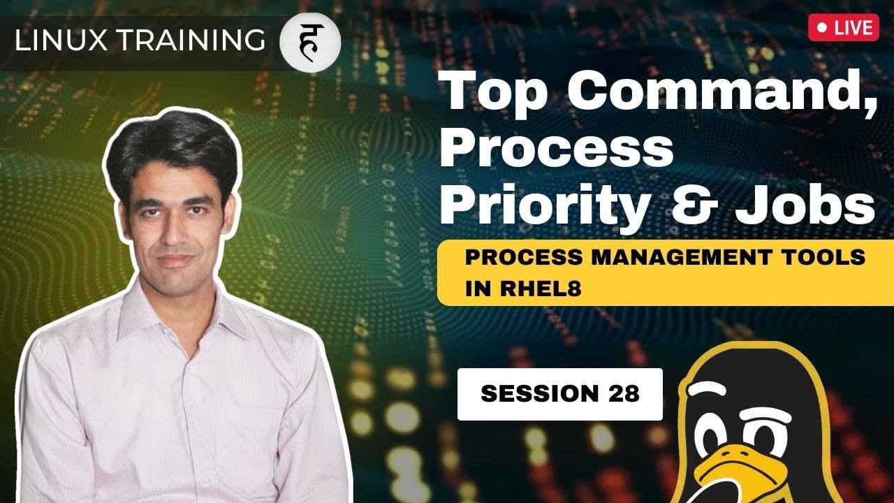 Session-28 | Top Command, Process Priority & Jobs | Process Management Tools in RHEL | Nehra Classes