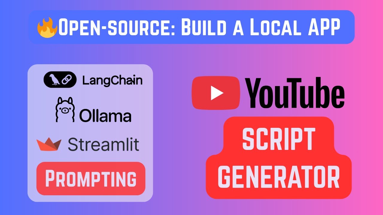 🚀 Превратите любую идею в сценарий для YouTube | Ollama + Streamlit + LangChain