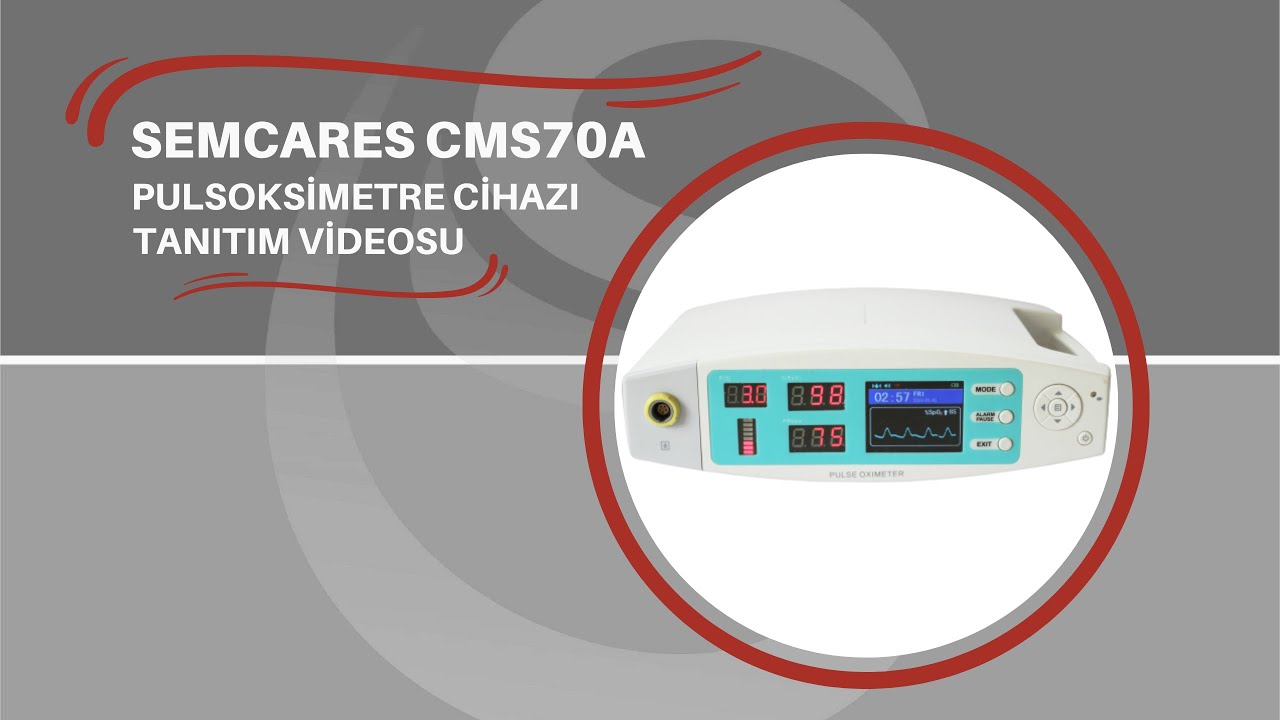 SEMCARES / CONTEC CMS70A KONSOL TİPİ PULSOKSİMETRE CİHAZI KULLANIM VİDEOSU
