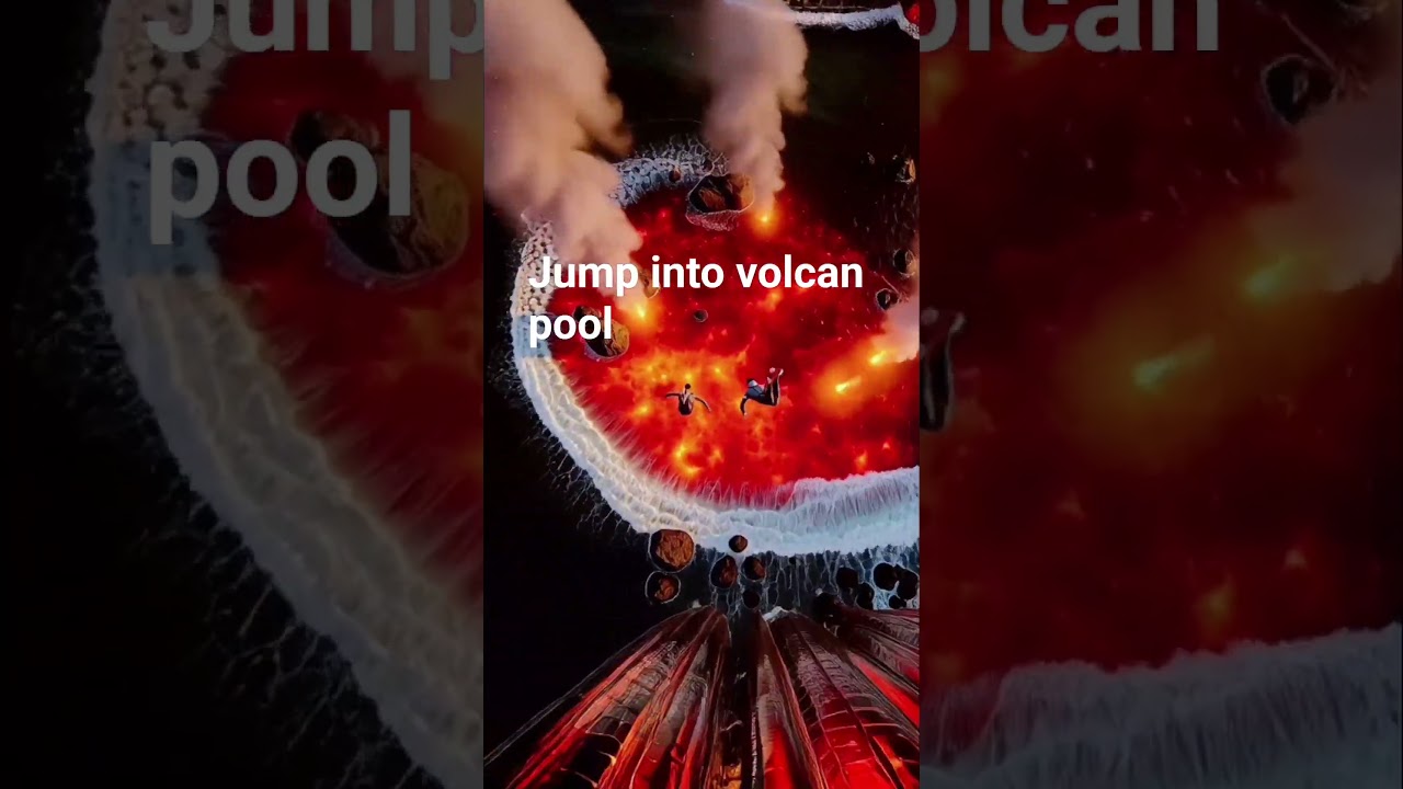 jump into volcan pool 