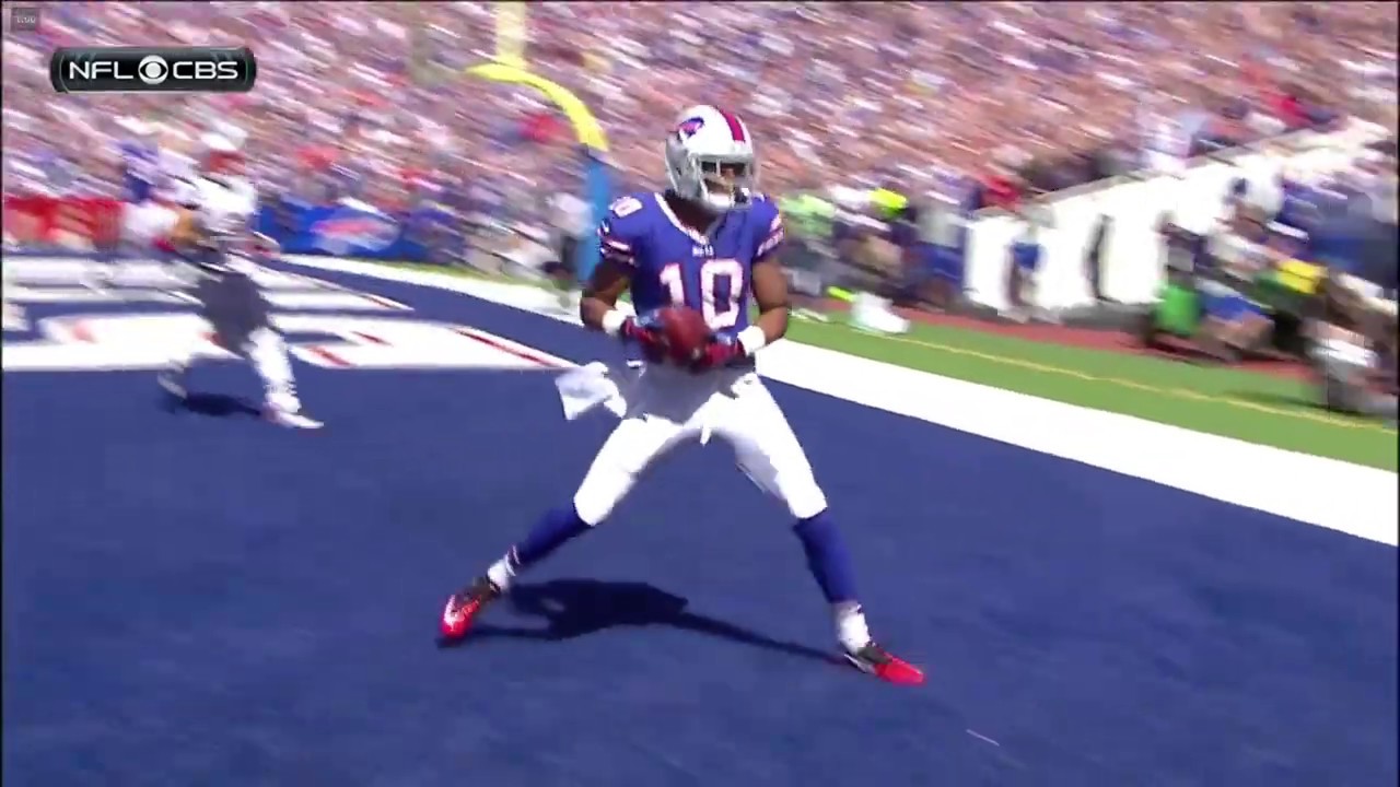 EJ Manuel and Robert Woods' FIRST NFL TD - Patriots vs. Bills, 9/8/13 (Season Opener)