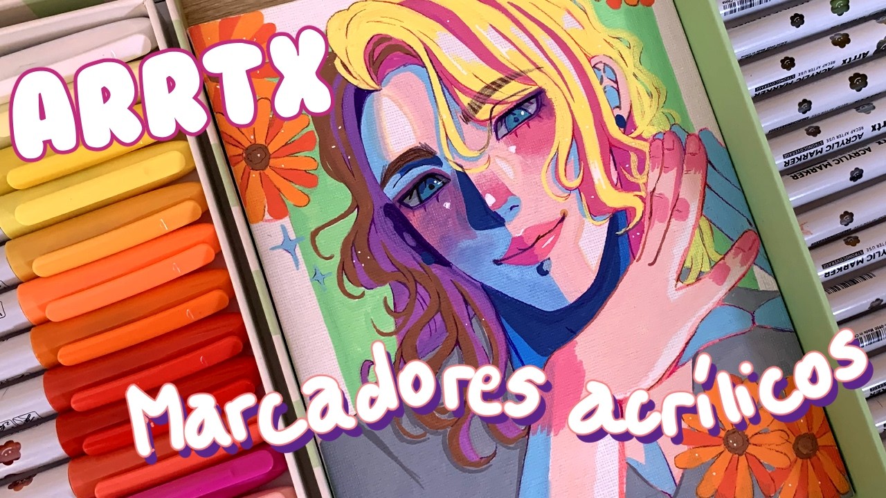 Pintando con Marcadores de Acrílico en Lienzo y Madera | ARRTX