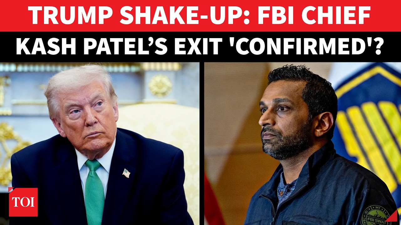 BIG! Trump To Sack FBI CHIEF KASH PATEL After Pam Bondi? &lsquo;Could Be Fired Within&hellip;&rsquo; | WATCH