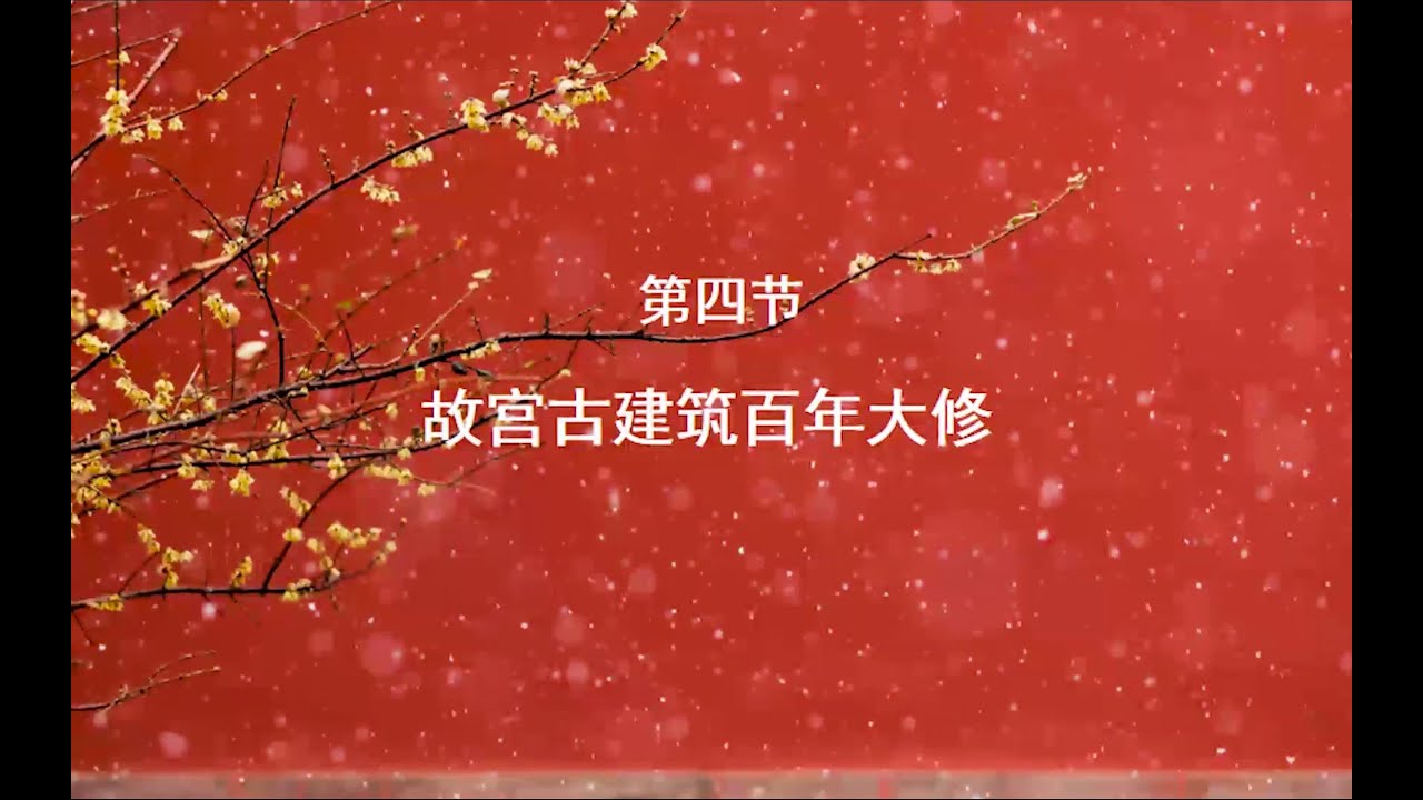 【故宫讲坛】修理故宫的人，故宫古建筑百年大修