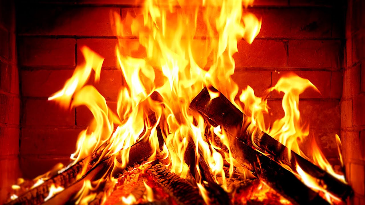 🔥 Fireplace 4K UHD! Fireplace with Crackling Fire Sounds. Fireplace Ambience