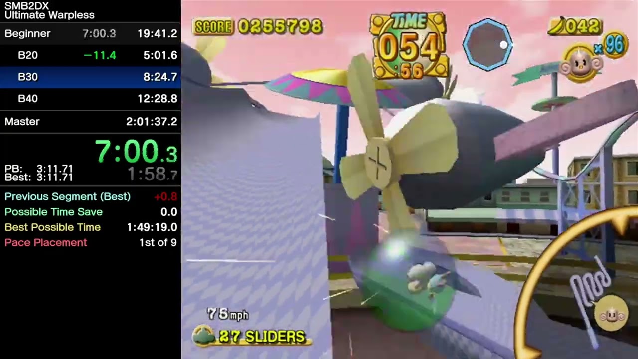 smbdx in smb2 ultimate all levels pauseless in 1:55:08