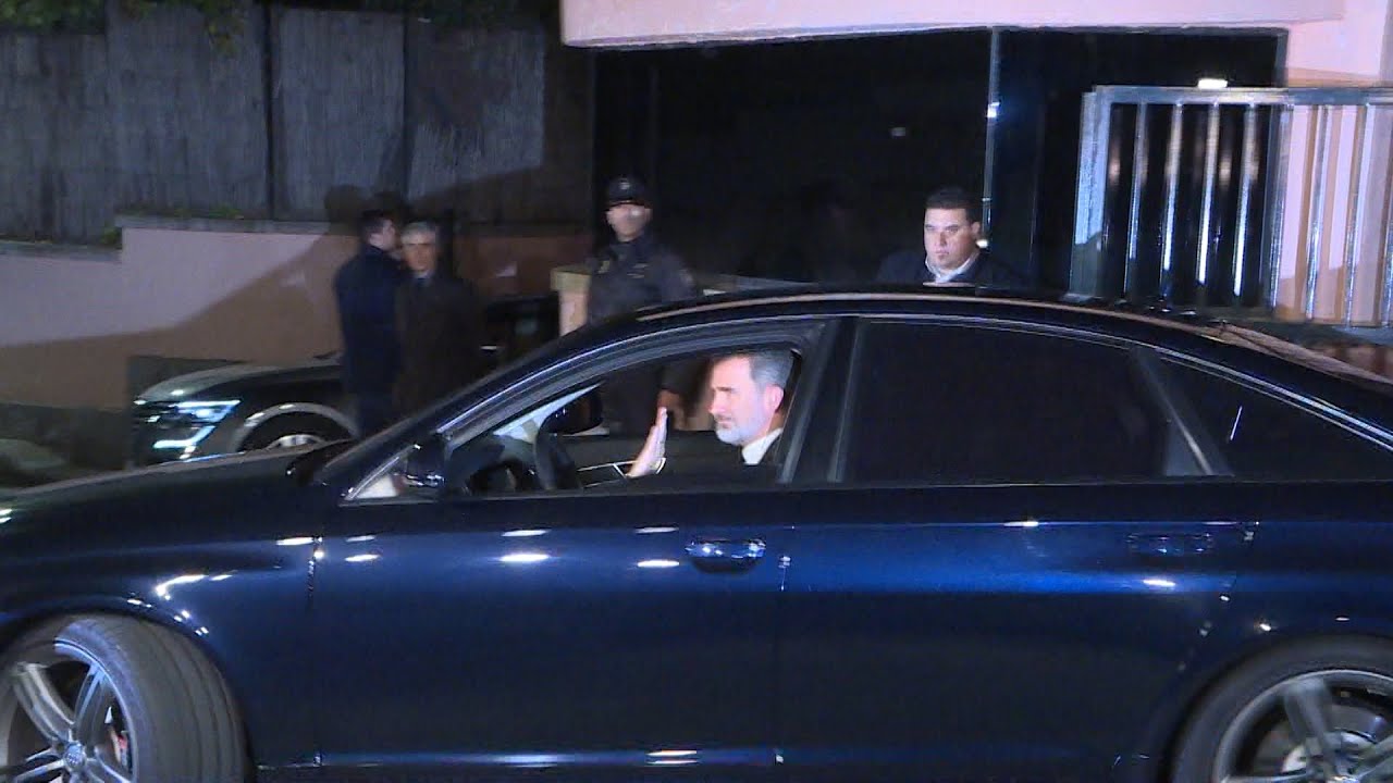 Los Reyes y la aristocracia española despiden a la infanta Pilar