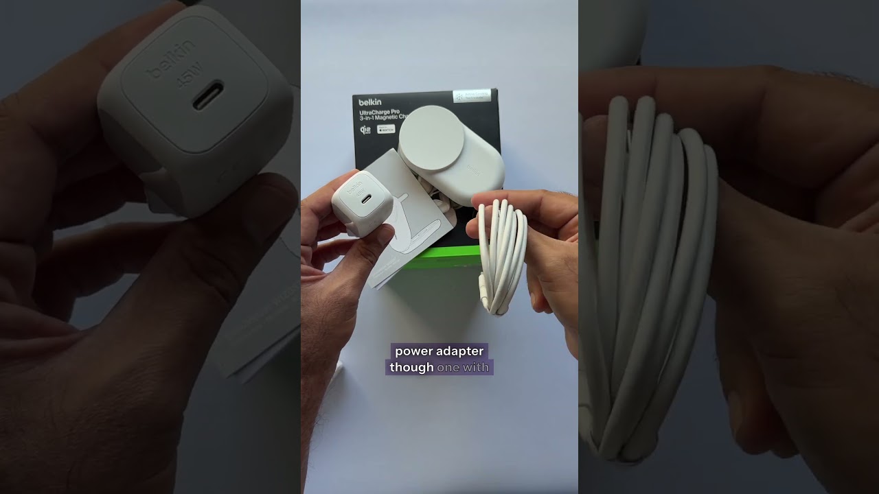 Новые зарядные устройства Belkin Qi2 для iPhone 17 &mdash; беспроводная зарядка мощностью 25 Вт 🔋#shorts