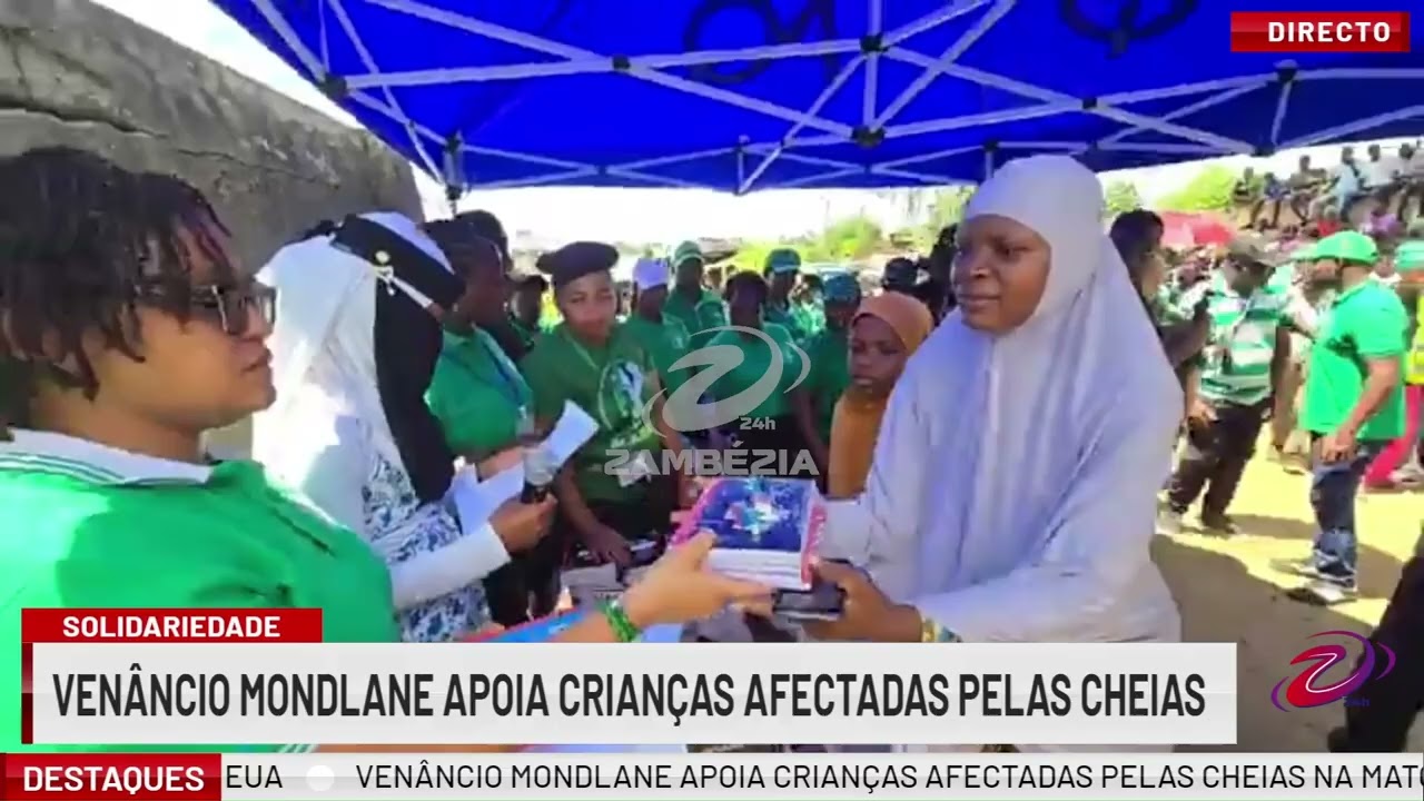 VENÂNCIO MONDLANE ENTREGA MATERIAL ESCOLAR A CRIANÇAS AFECTADAS PELAS CHEIAS| TV Zambézia 24h