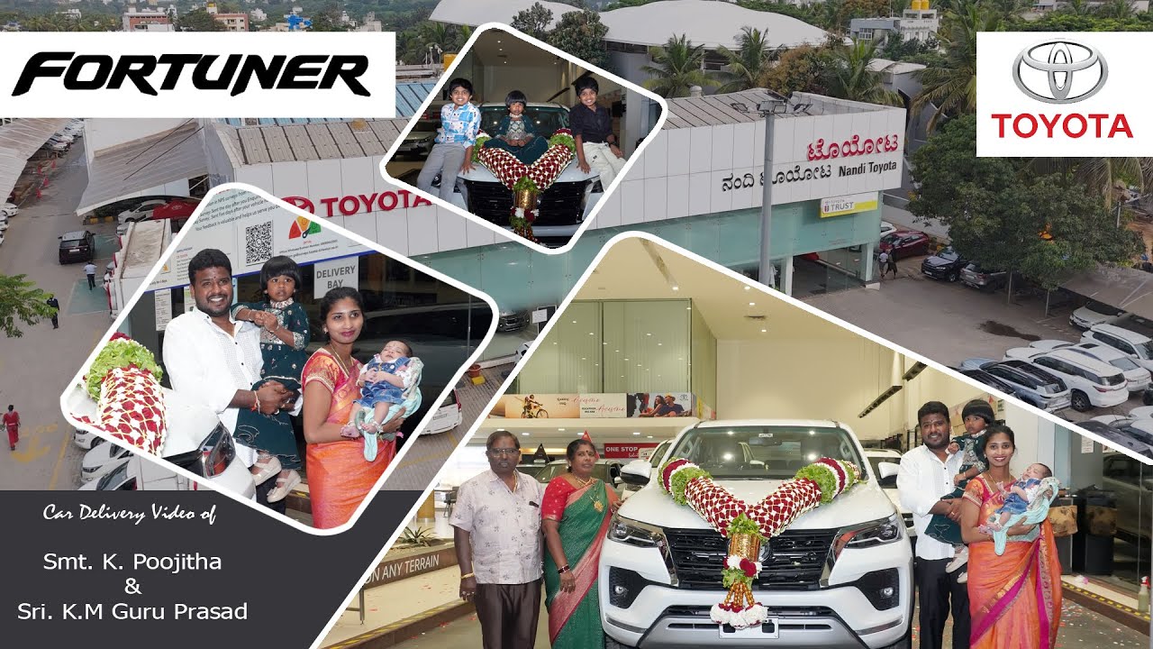 Toyota Fortuner  Delivery Video of  Mr. K.MohanAchari  &  Family
