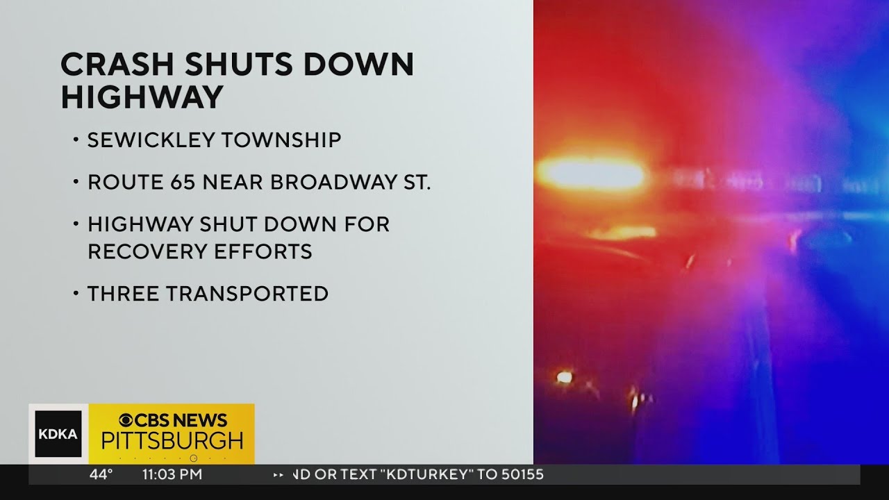 Multiple people injured in vehicle crash in Sewickley Township