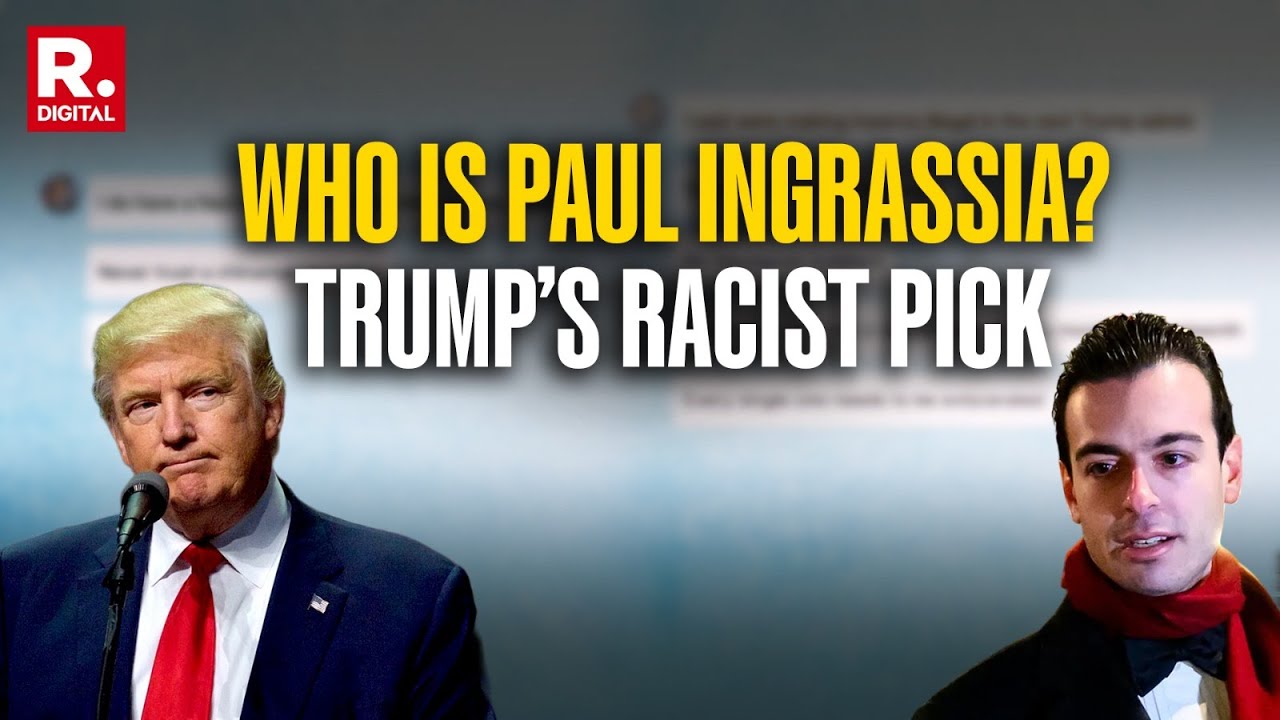 Dlaczego Paul Ingrassia, kandydat Trumpa na prezydenta, znany ze swoich rasistowskich wypowiedzi,...