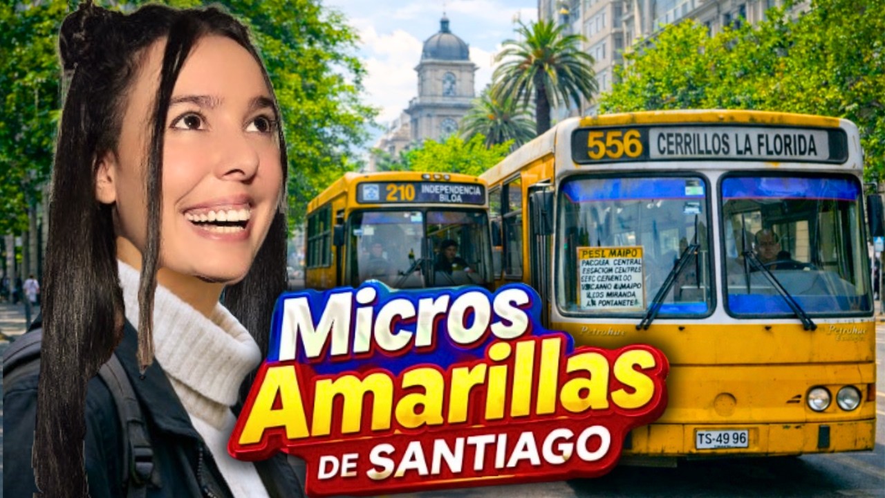 Conozco las MICROS AMARILLAS de SANTIAGO DE CHILE ¡Qué locura!