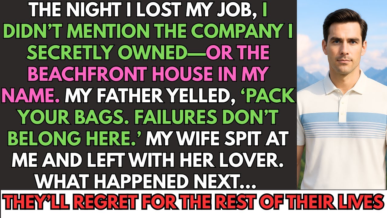 My Father Kicked Me Out And My Wife Spat On Me—Neither Knew I Owned The Company And The Beach House.