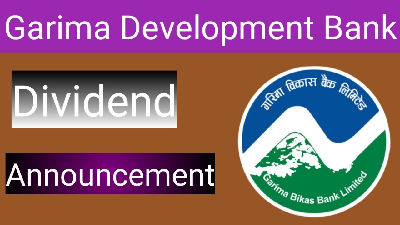Garima Development Bank's dividend announcement nepal share market news share market of nepal nepse