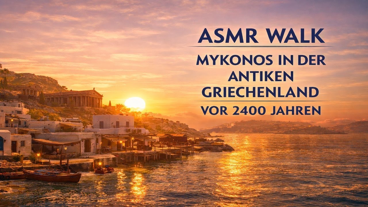 ASMR Walk Through Mykonos | Antikes Griechenland (vor 2400 Jahren)