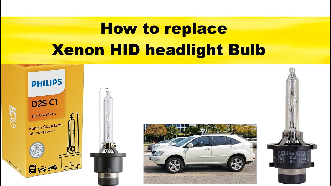 Как заменить ксеноновую лампу HID D2S 85122C1 в автомобилях Lexus RX350 2007 года, Toyota и других.