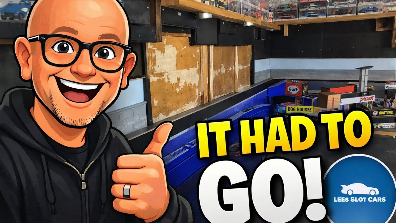 Drastic Slot Shed Makeover! Stripping It All Back… #scalextric #slotcars 