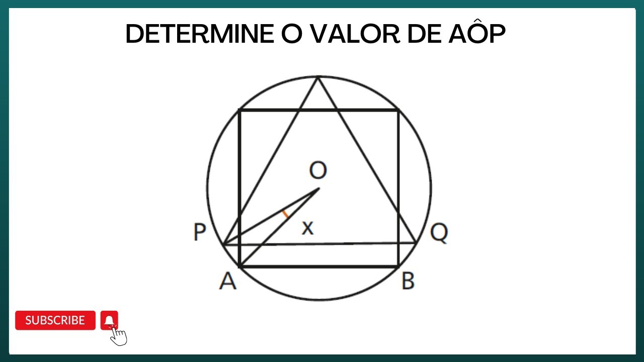 GEOMETRIA PLANA | TRIÂNGULO EQUILÁTERO E QUADRADO INSCRITOS
