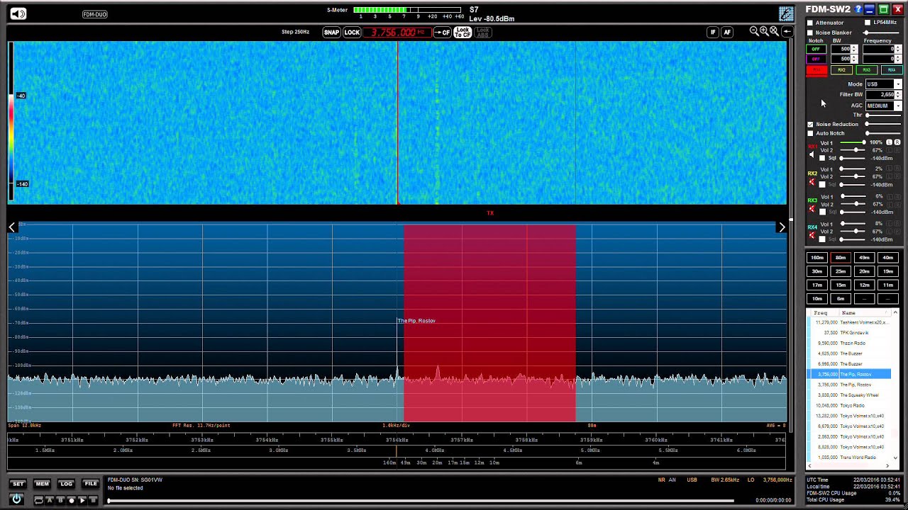 S30 'The Pip 3756 kHz, Rostov, Russian channel marker