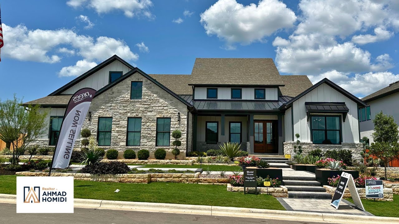 The Single Story Leighton Plan by Drees | Lariat in Liberty Hill, TX