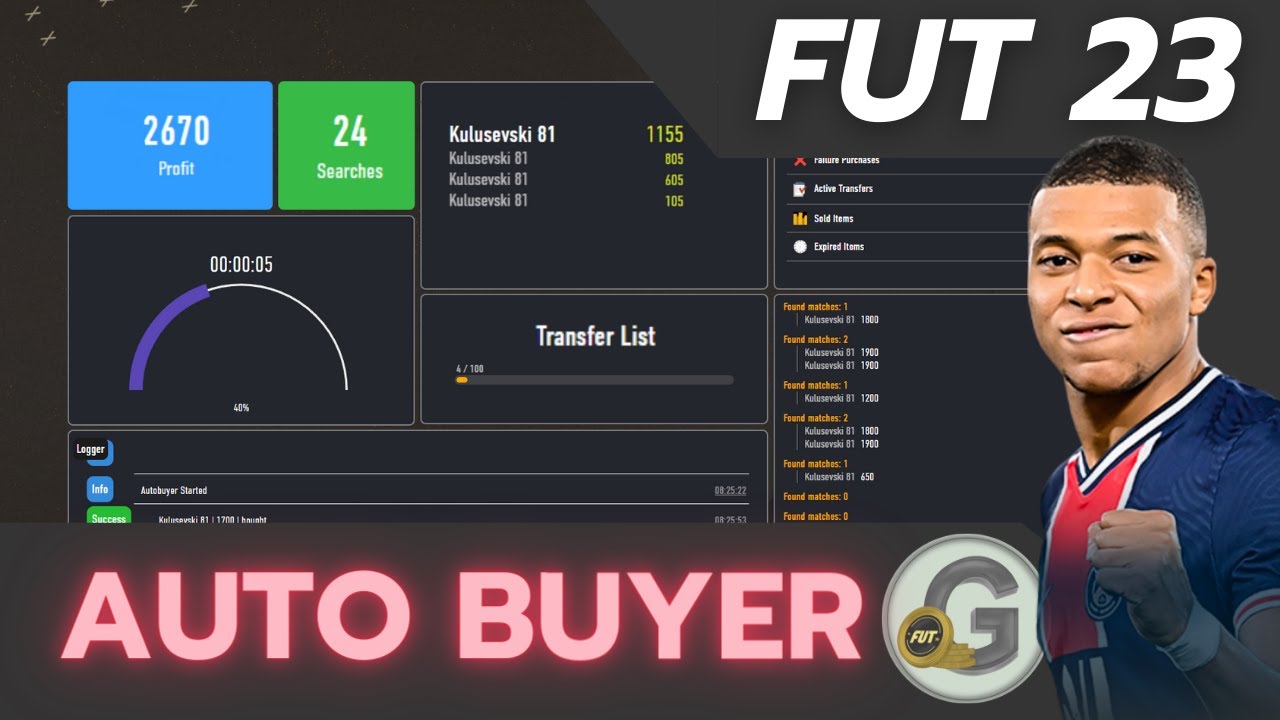FIFA 23 Autobuyer | Sniping Bot | Try for free | Get tons of Coins