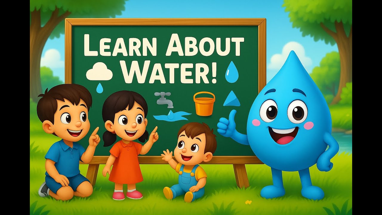 💧 Learn About Water with Droppy! | Fun & Educational Video for Kids