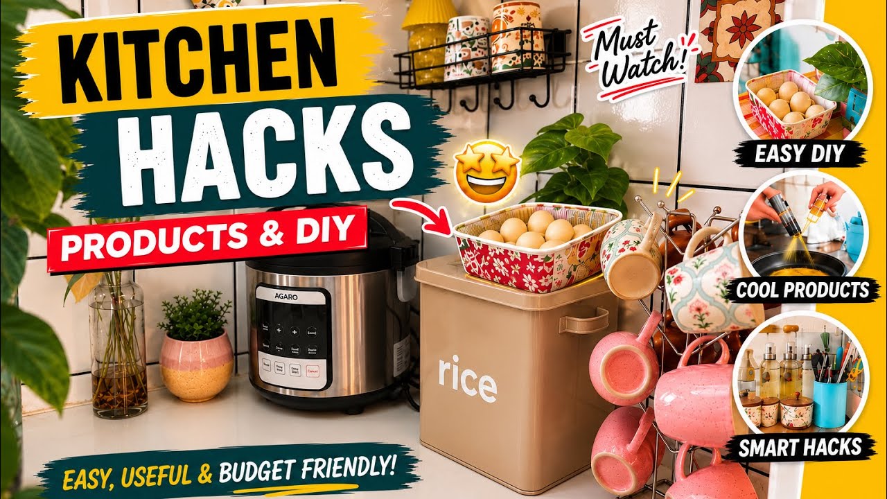 Budget-Friendly Kitchen Upgrades | Smart Hacks, Useful Products & DIY #kitchenhacks #agaro 