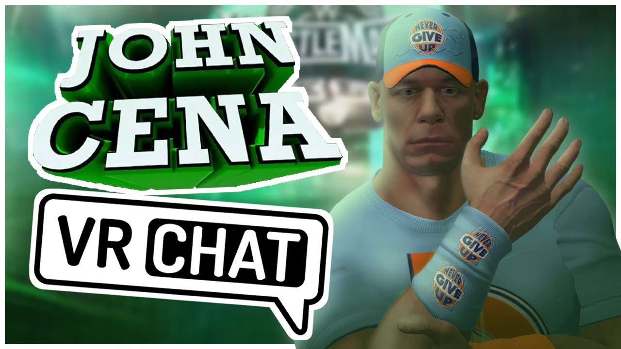 JOHN CENA DELIVERS AN ATTITUDE ADJUSTMENT IN  VRCHAT! ~ VR HILARIOUS MOMENTS  (WWE)