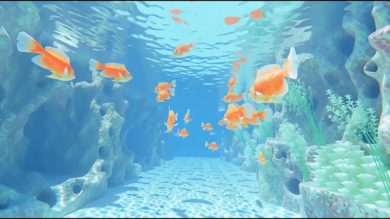 Seaquarium 🌊 Majestic Underwater Ocean Relaxation | Ethereal Ambient Music | Aquarium Screensaver