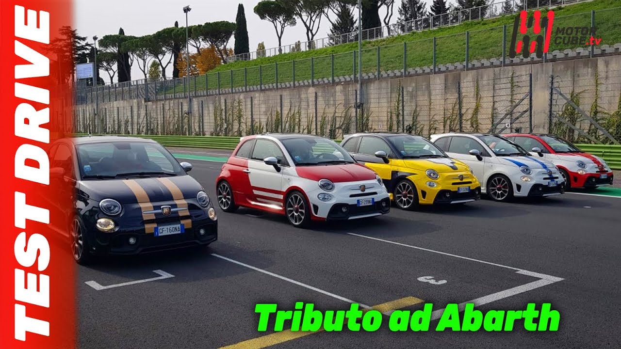 NEW  ABARTH 595 TURISMO K-HERTZ & FIAT 500 CARLO ICON-E 2022 - FIRST TEST DRIVE - VALLELUNGA TRACK