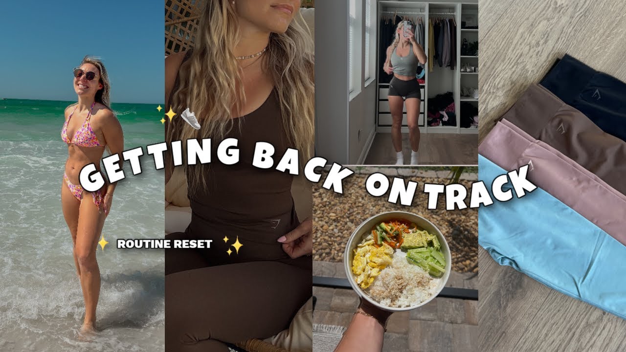 getting back on track | creating a new routine, returning to working out, new gymshark releases