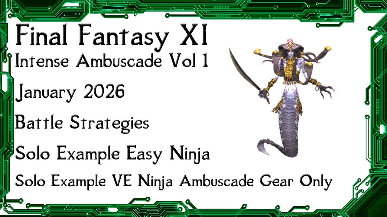 FFXI - Стратегии и простые, а также очень простые примеры сражений в режиме 