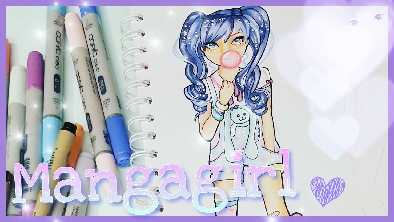 Topmodel Malbuch | How to draw a Mangagirl | Mangas malen | Copics || Foxy Draws