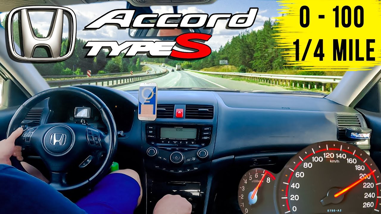 Drag Test Honda Accord 2.4 MT (7G) Type S 190 hp | Acceleration 0-100, 402m (1/4 miles)