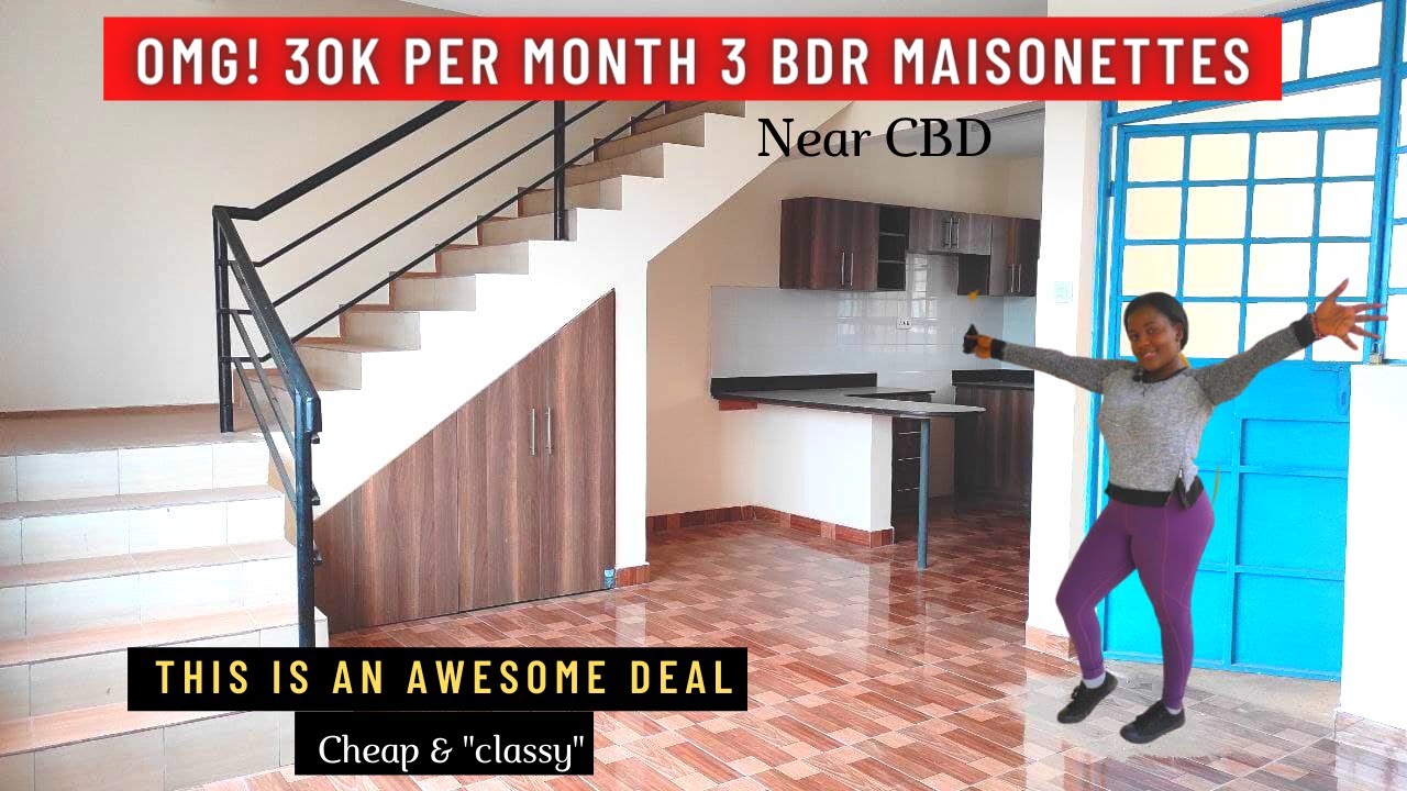 OMG! INSIDE A 30K PER MONTH 3 BEDROOM MAISONETTE | For Rent & Sale | Near CBD ❤💯🇰🇪 (8-10kms)